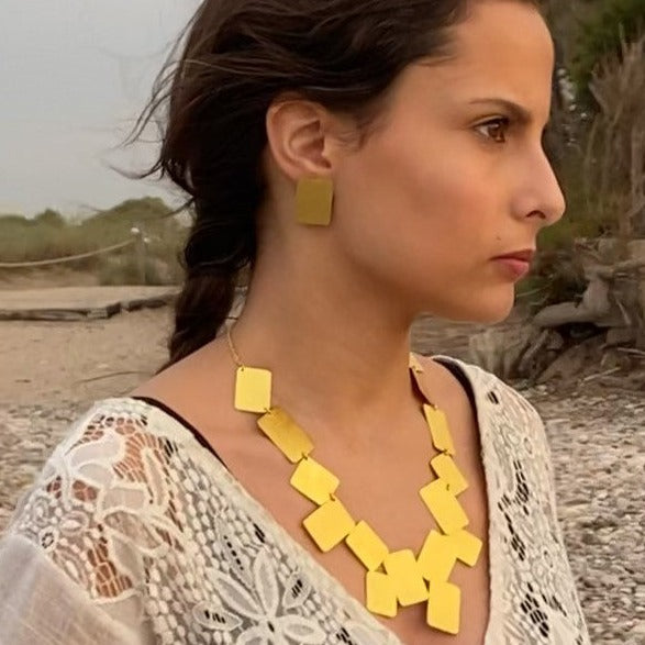 MONDRIAN gold plated necklace