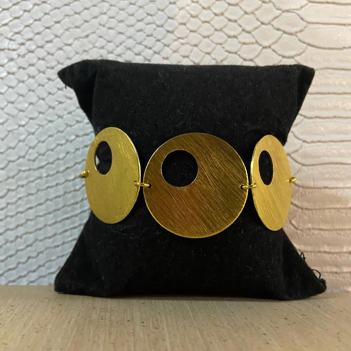 Pulsera PSICODELIC bañado en oro - Diseño con carácter