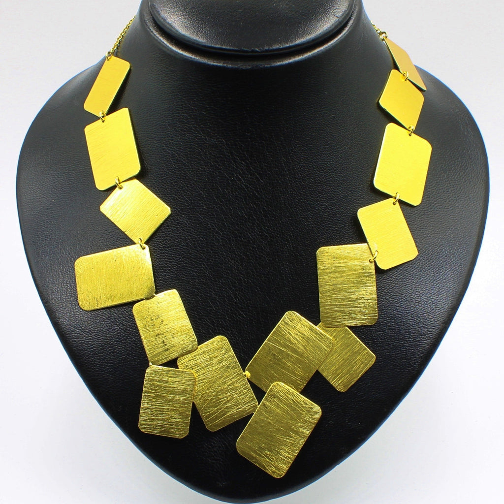 MONDRIAN gold plated necklace