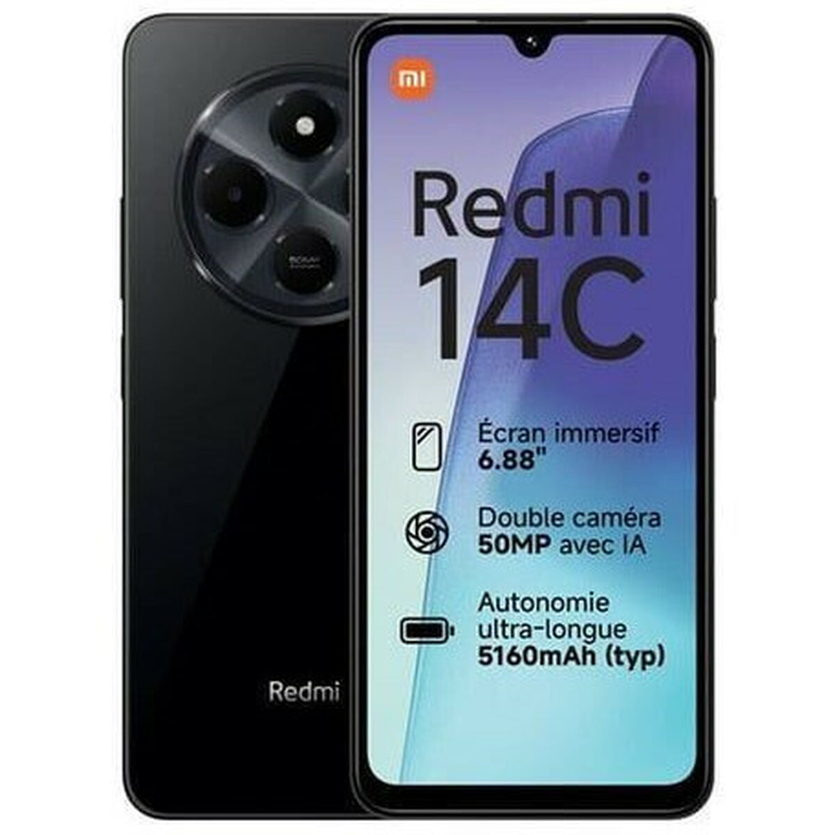 Smartphone Xiaomi Redmi 14C 6,88" Octa Core 8 GB RAM 256 GB Black
